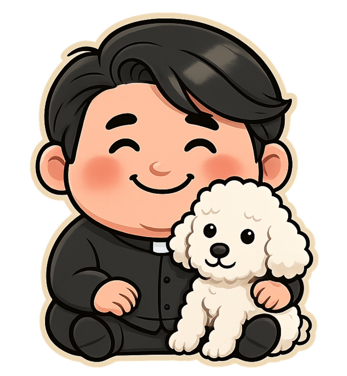don Diego con il suo cane